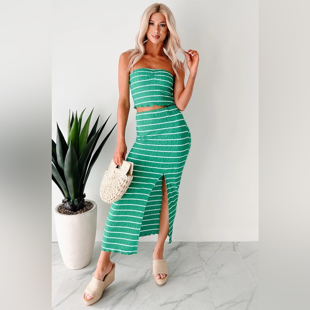 Nanamacs Just Hanging Loose Striped Tube Top & Skirt Set